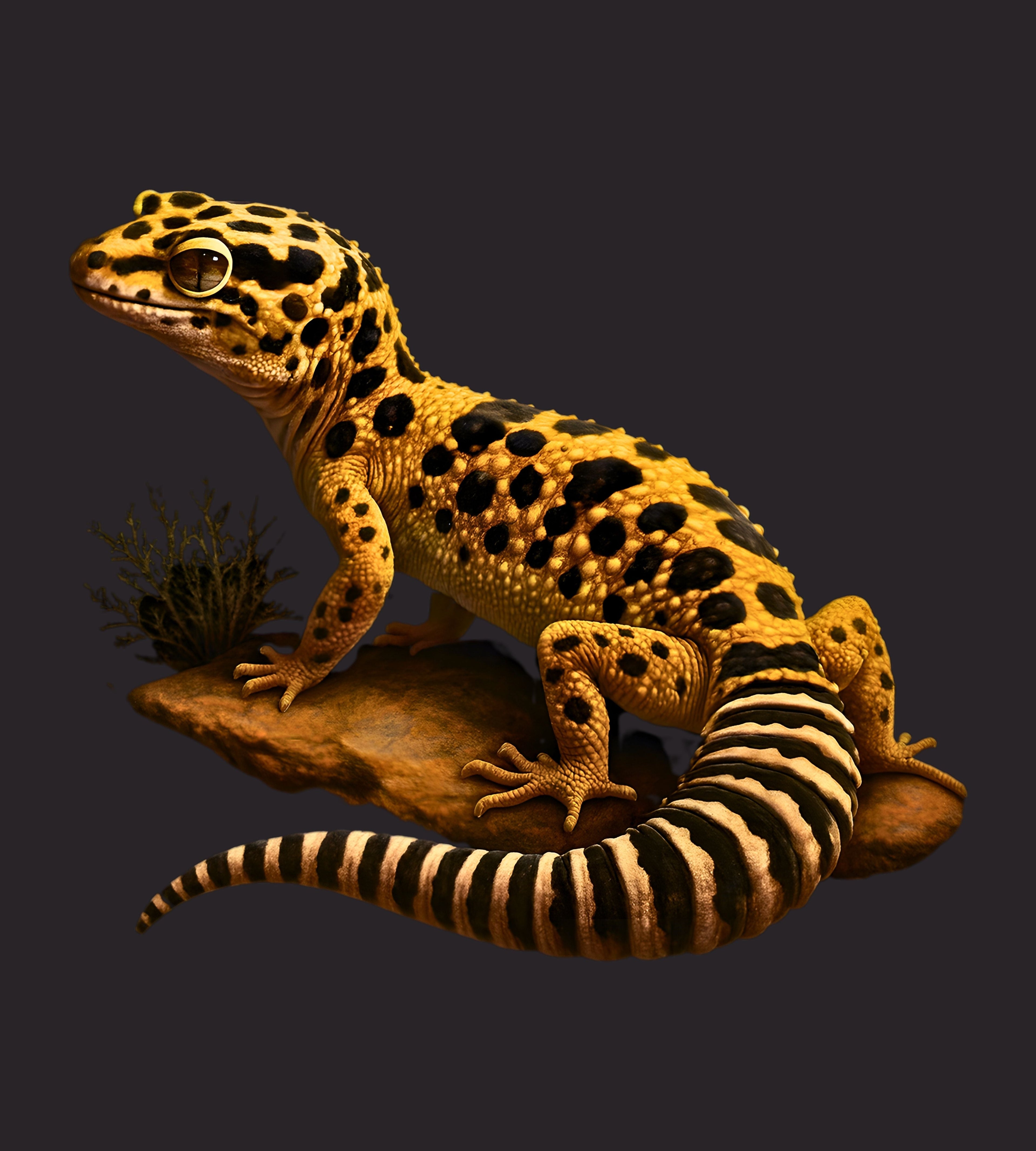 Leopardgecko (Eublepharis macularius)
