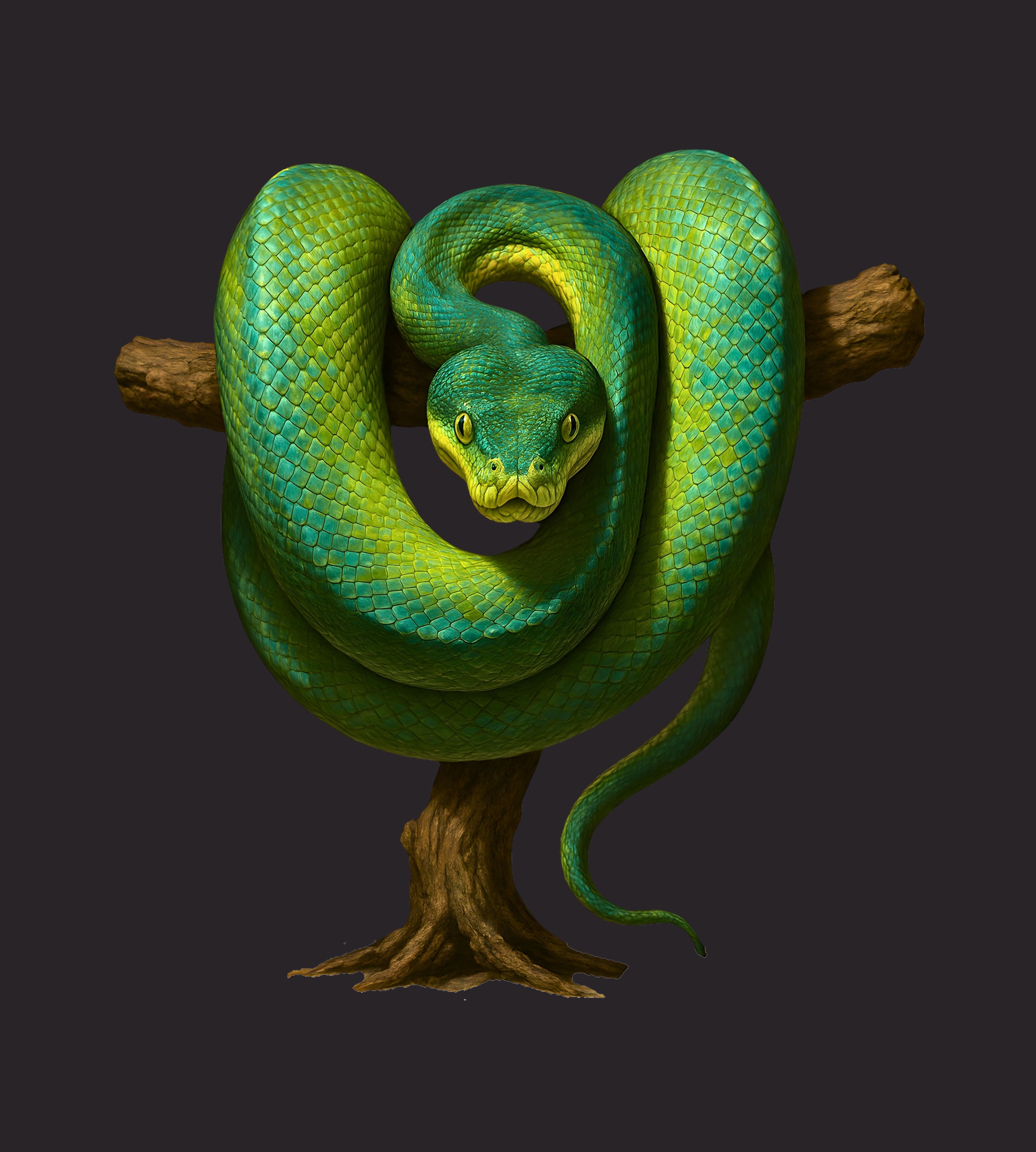 Baumphyton (Morelia viridis)