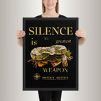 Poster mit Bilderrahmen Königsphyton Basic (Python regius)