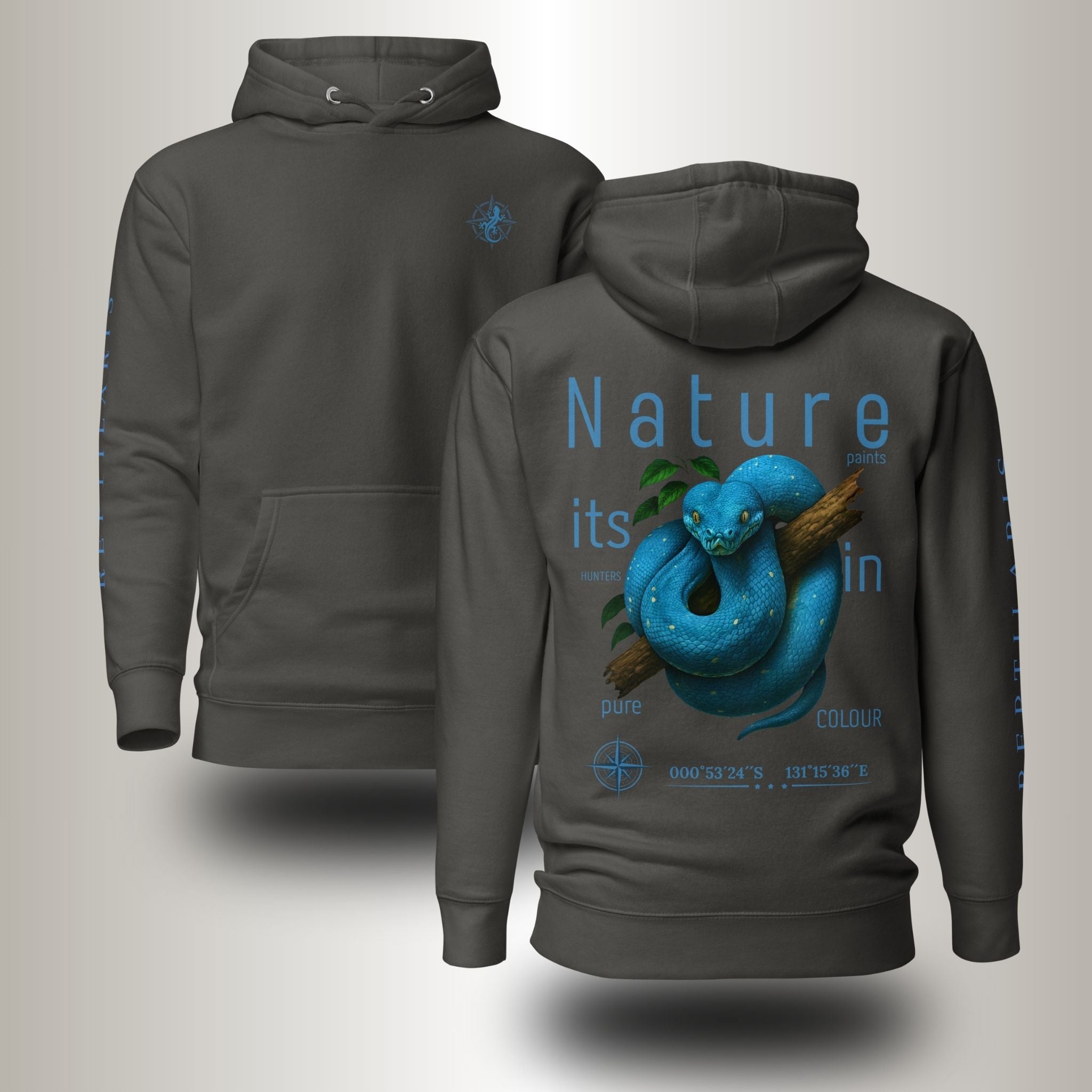 Hoodie Baumpython Blau (Morelia viridis)