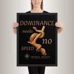 Poster mit Bilderrahmen Königsphyton braun (Python regius)