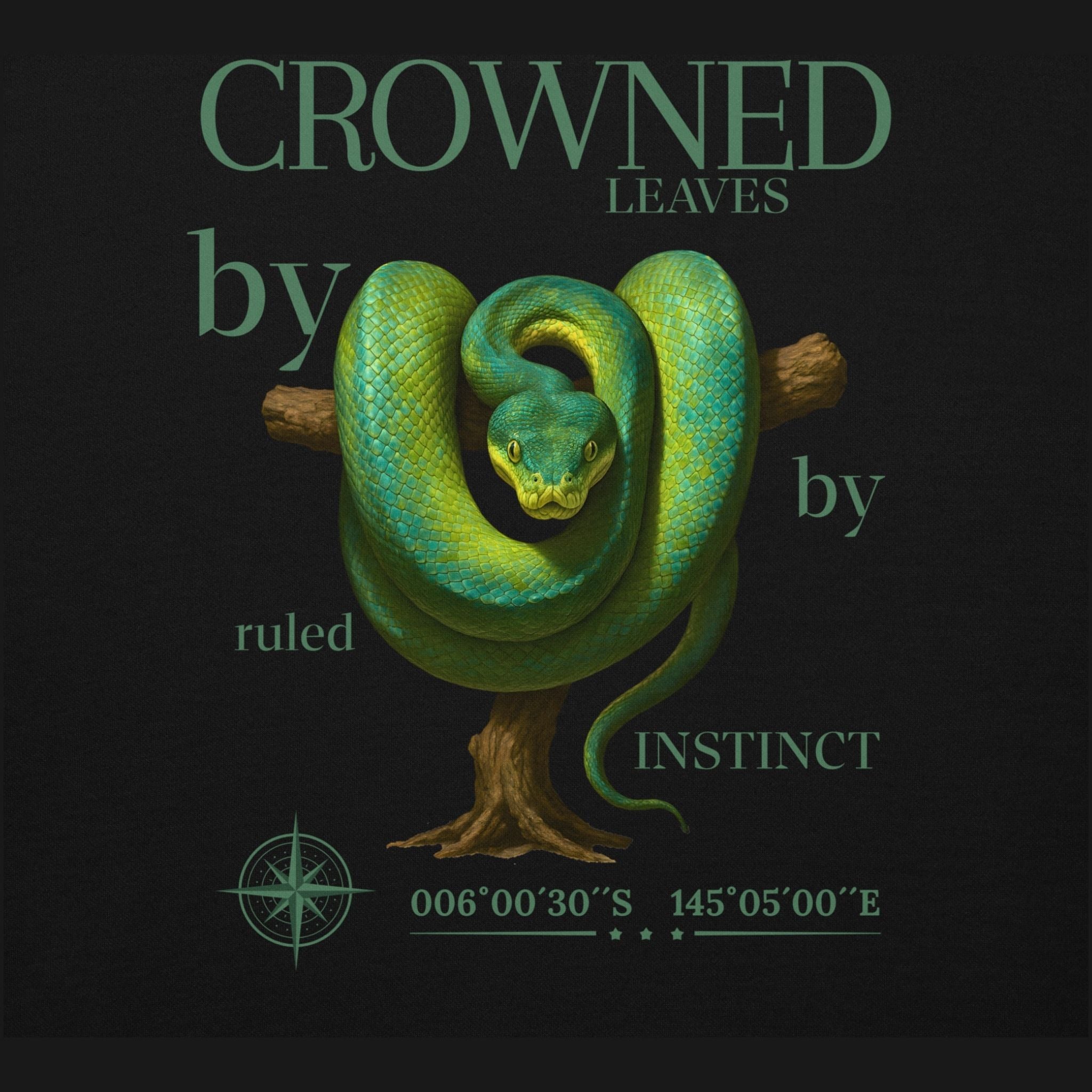 Arbre à capuche Python vert (Morelia viridis)