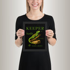 Poster mit Bilderrahmen Madagassischer Taggecko Grün (Phelsuma madagascariensis)