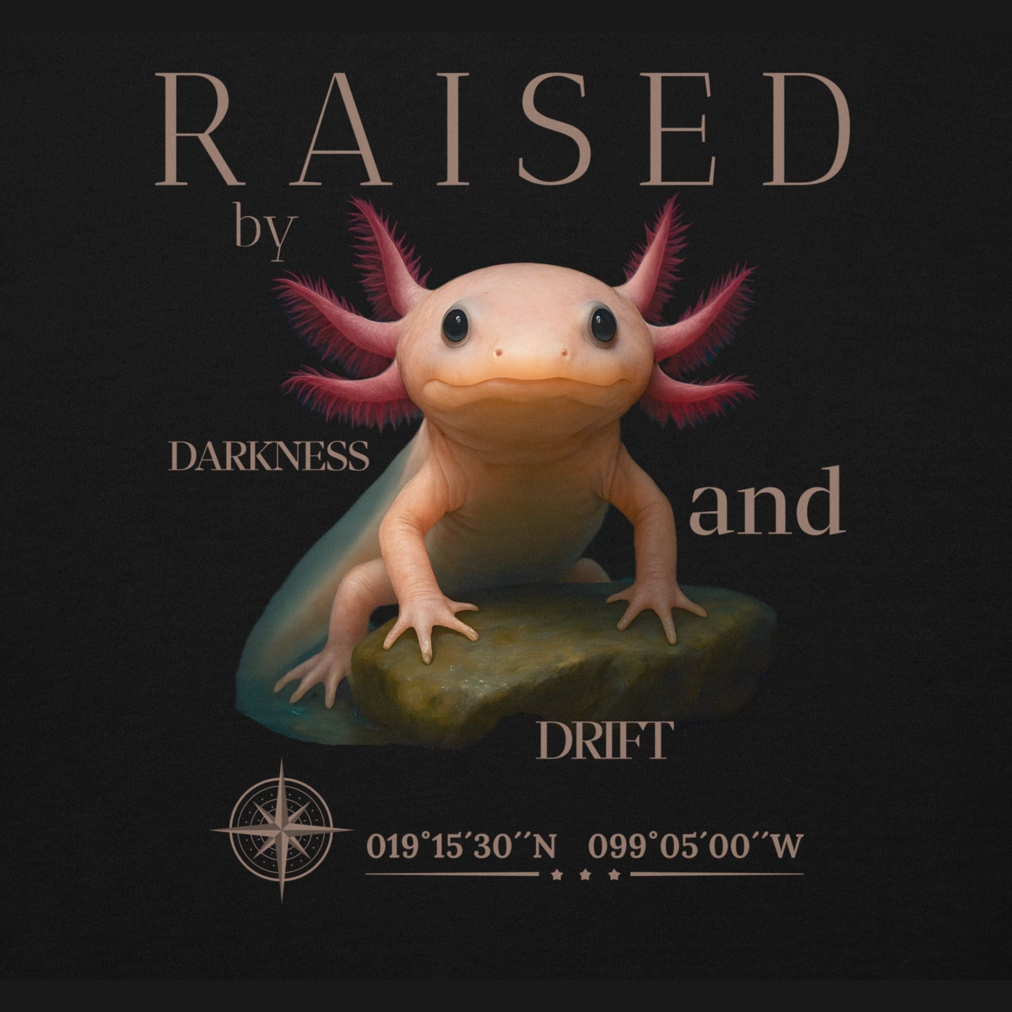 T-Shirt Axolotl neutral (Ambystoma mexicanum)