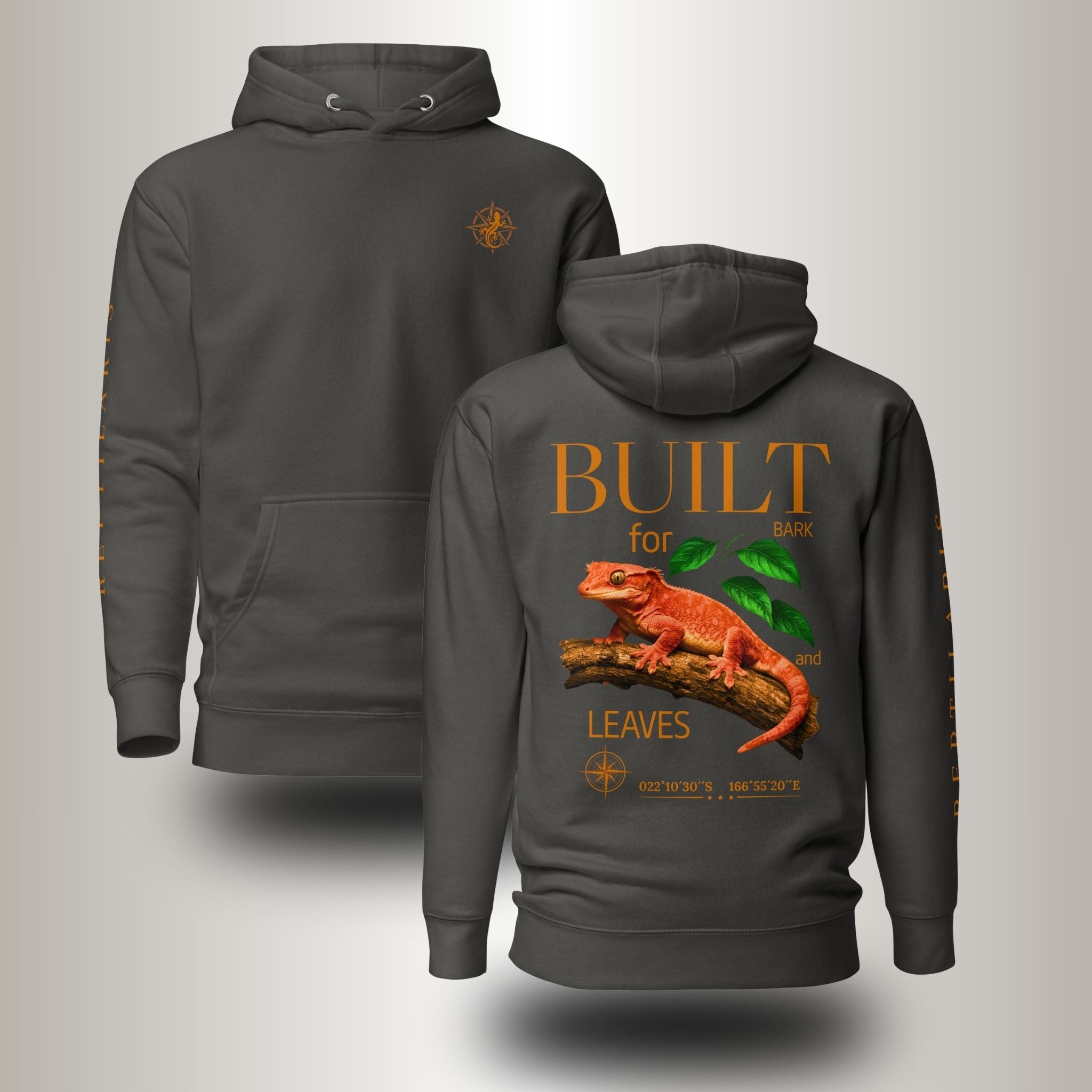 Hoodie Kronengecko orange (Correlophus ciliatus)