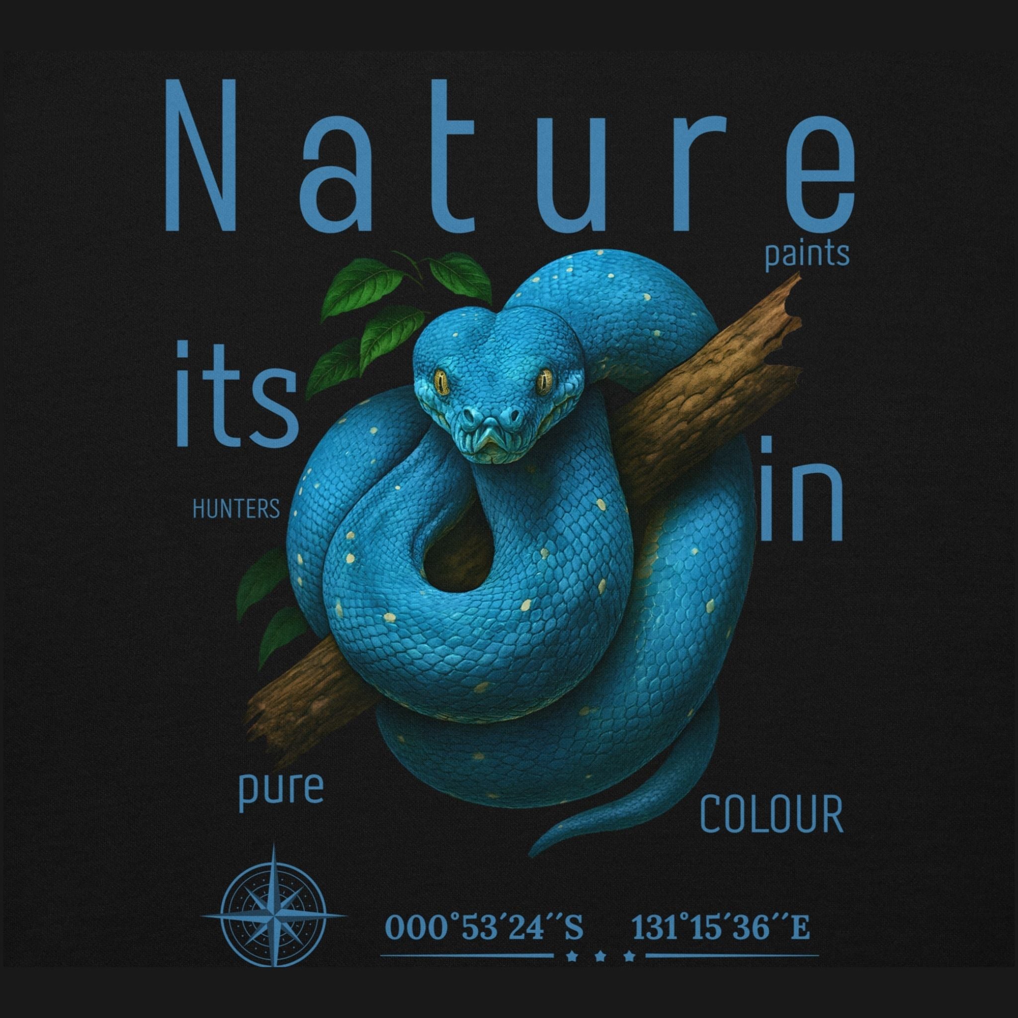 Hoodie Baumpython Blau (Morelia viridis)