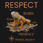 Iguane orange à capuche (Iguana iguana)