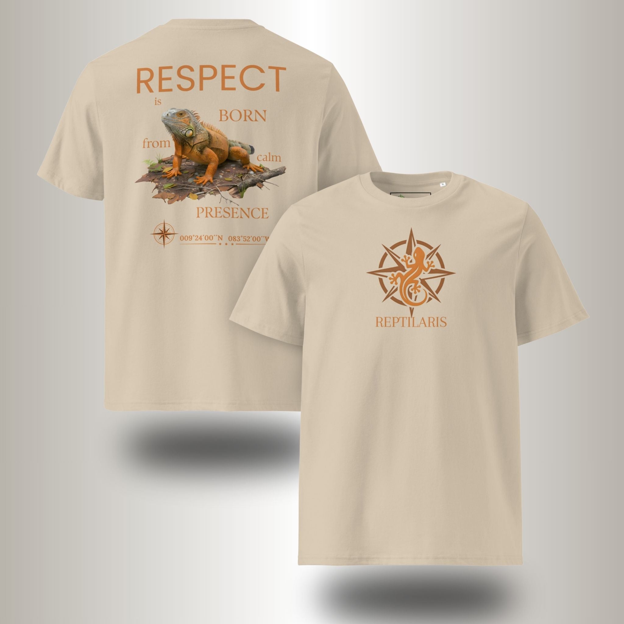 T-Shirt Orangener Leguan (Iguana iguana)