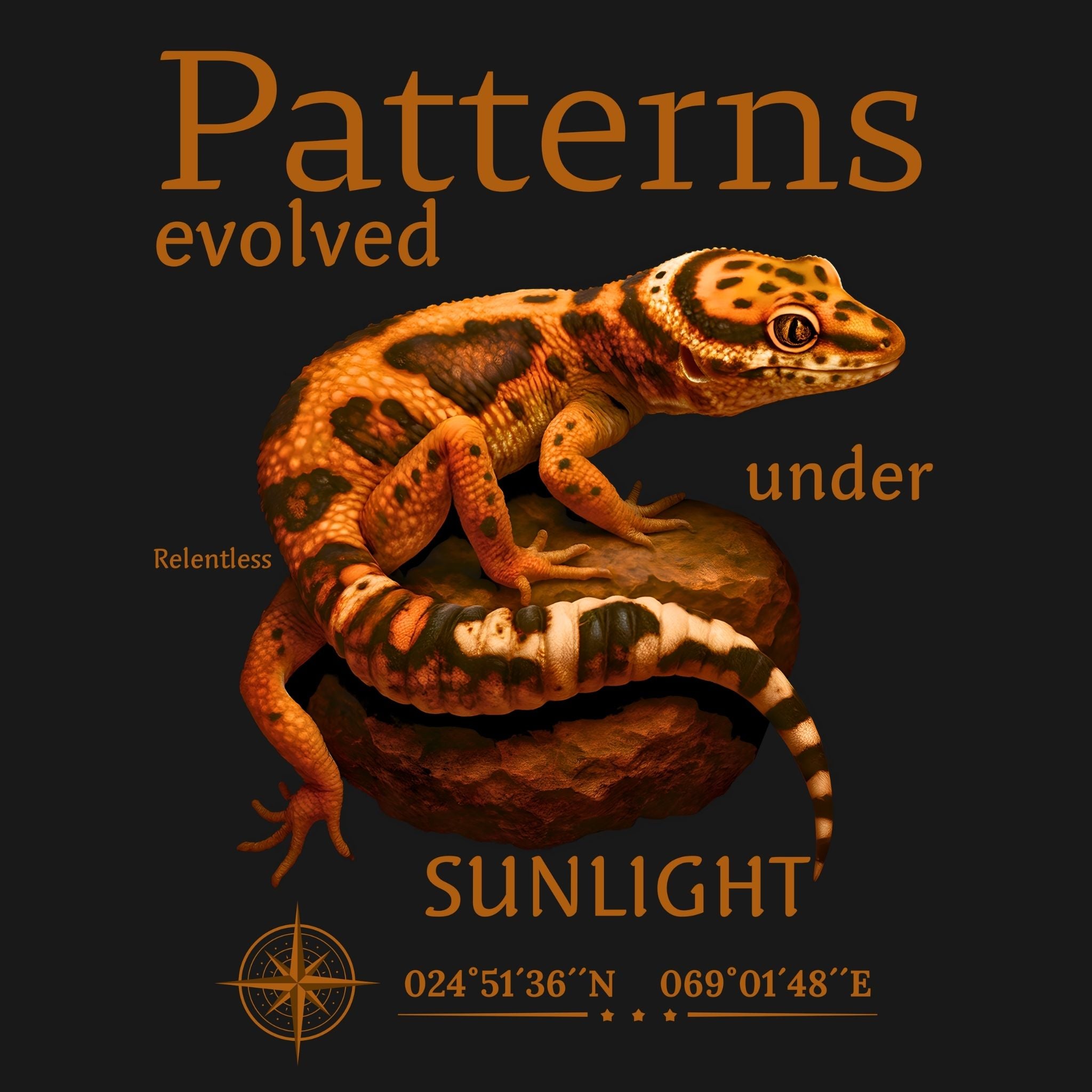 Hoodie Leopardgecko Stein (Eublepharis macularius)