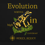 Grenouille vénéneuse en T-shirt (Dendrobates leucomelas)