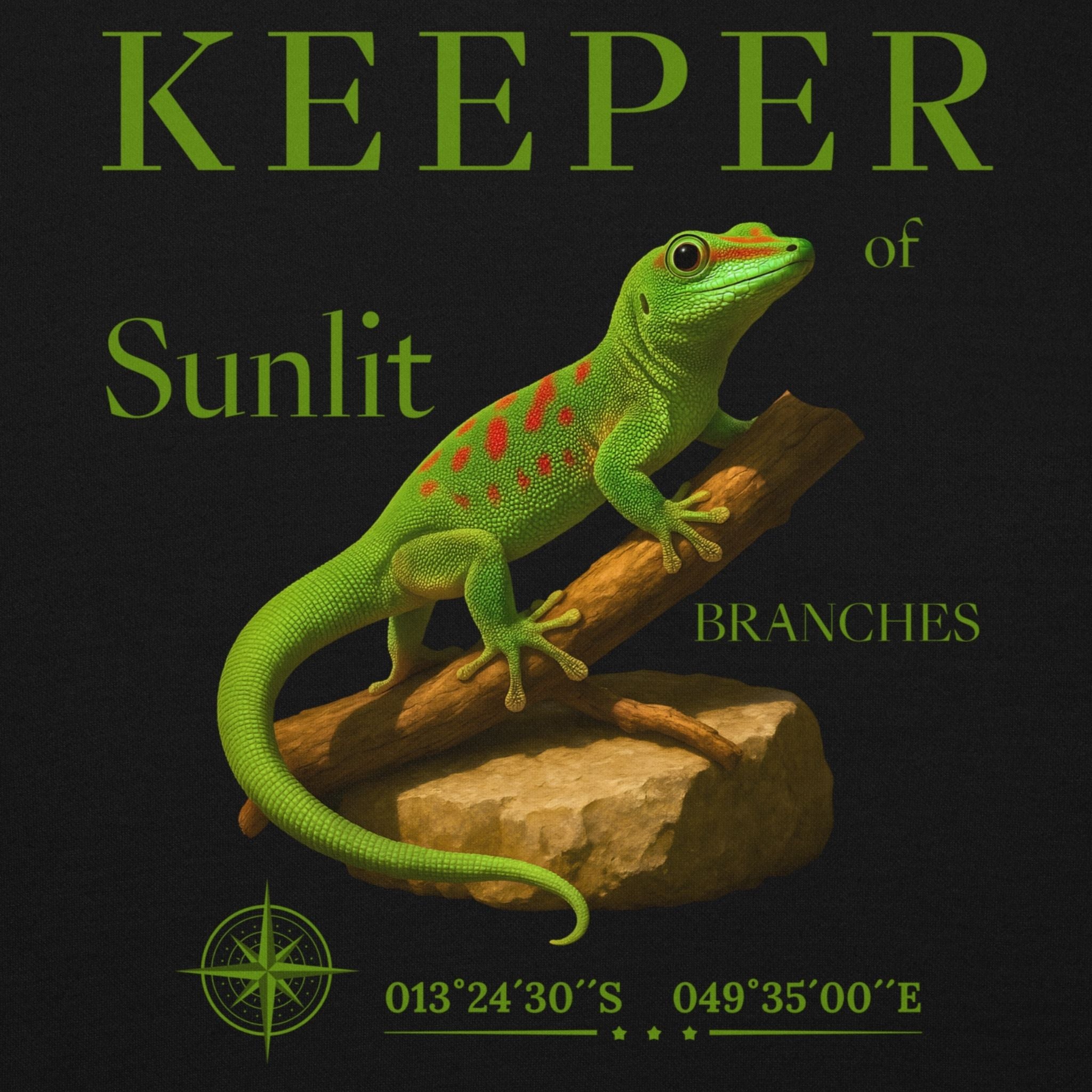 T-Shirt Madagassischer Taggecko Grün (Phelsuma madagascariensis)