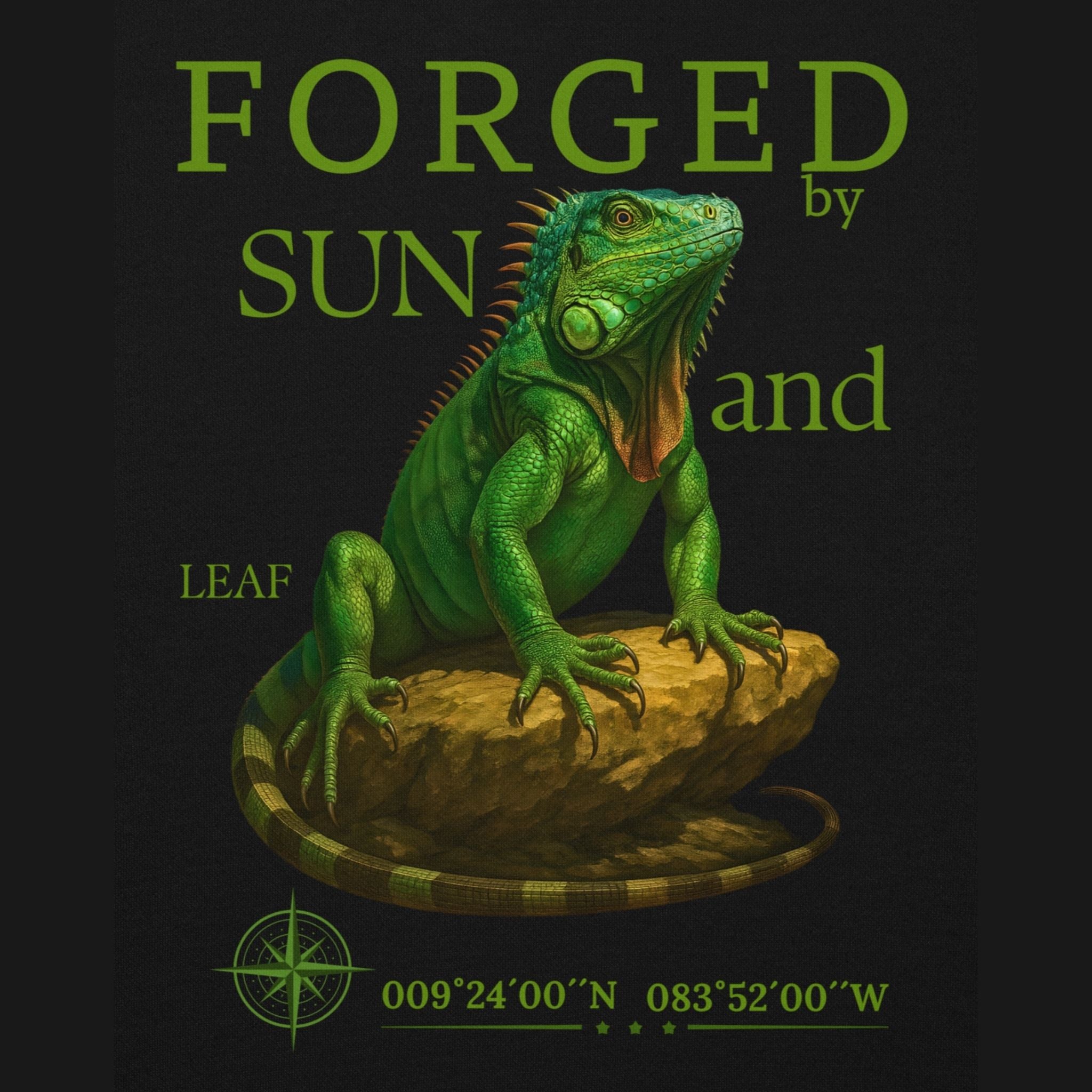 T-shirt Iguane Vert (Iguana iguana)