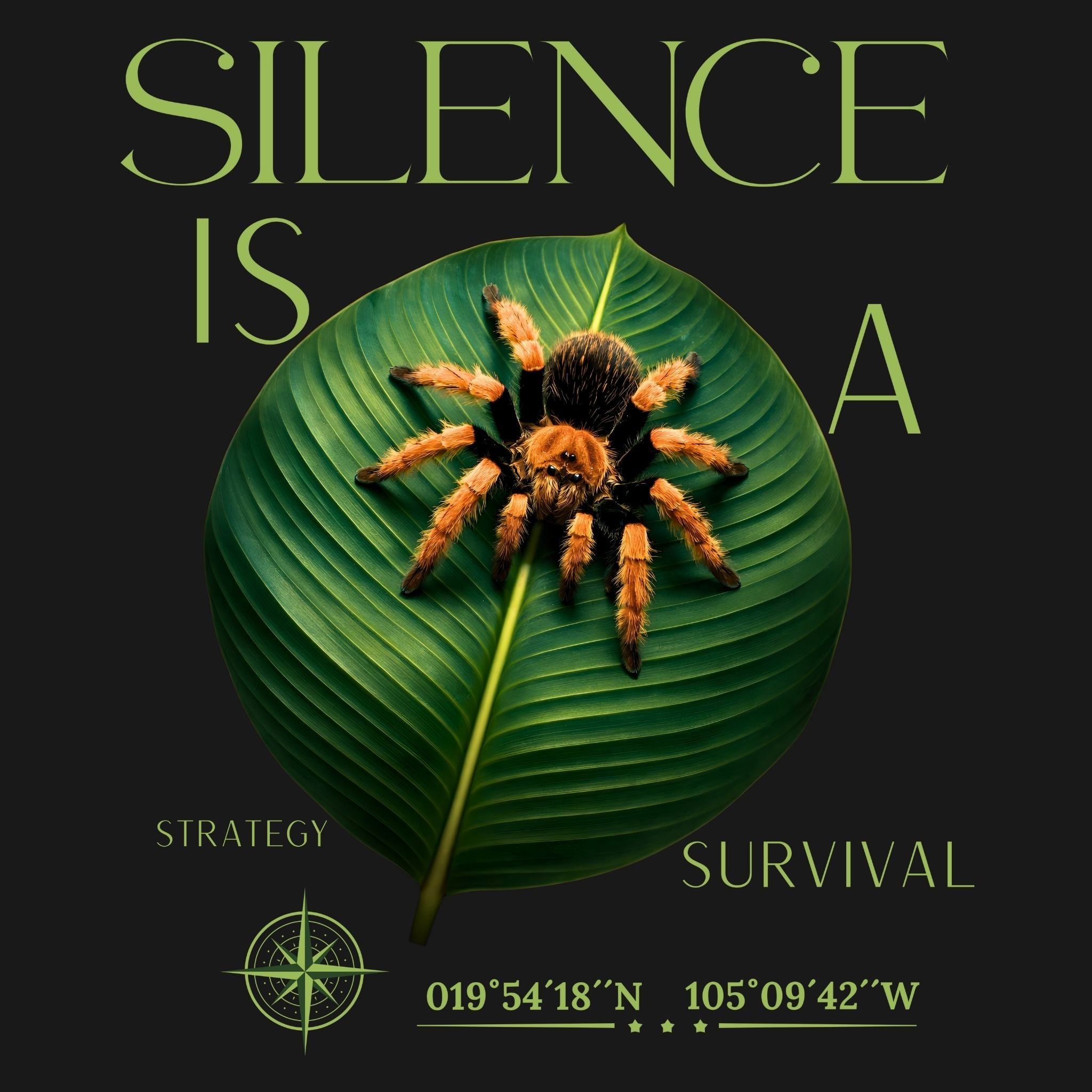 T-shirt tarantula (family: Theraphosidae)