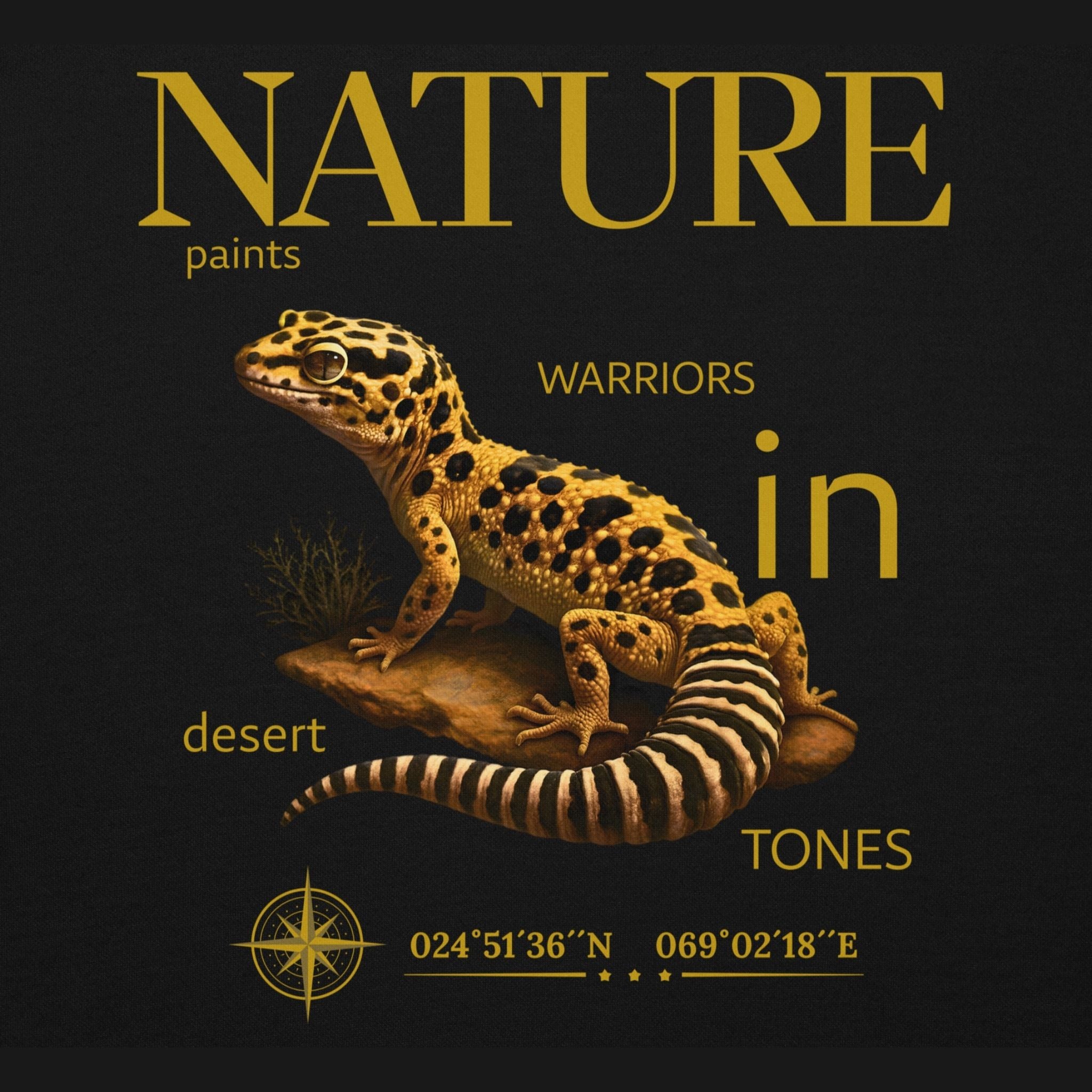 T-Shirt Leopardgecko Gelb (Eublepharis macularius)