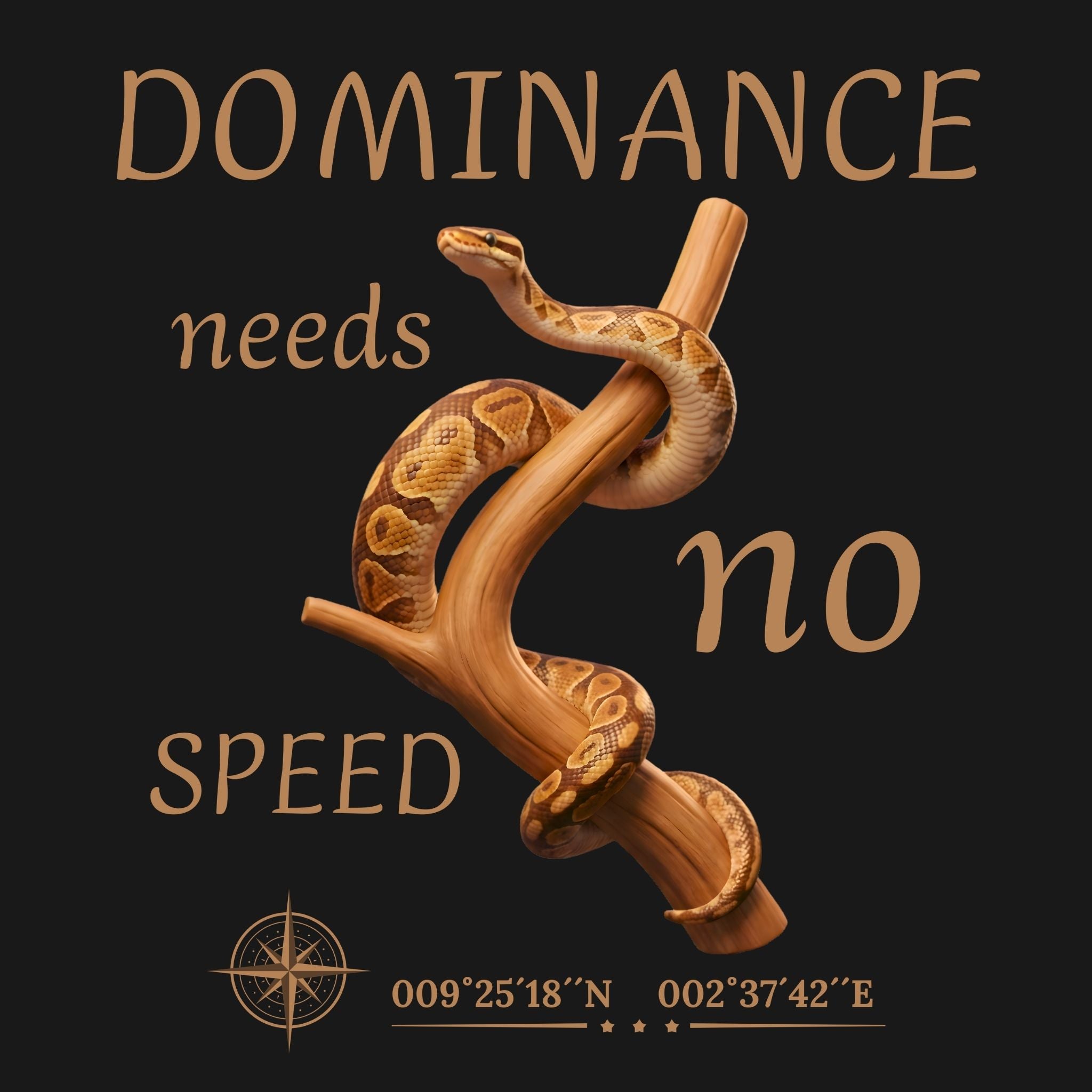 T-Shirt Königsphyton braun (Python regius)