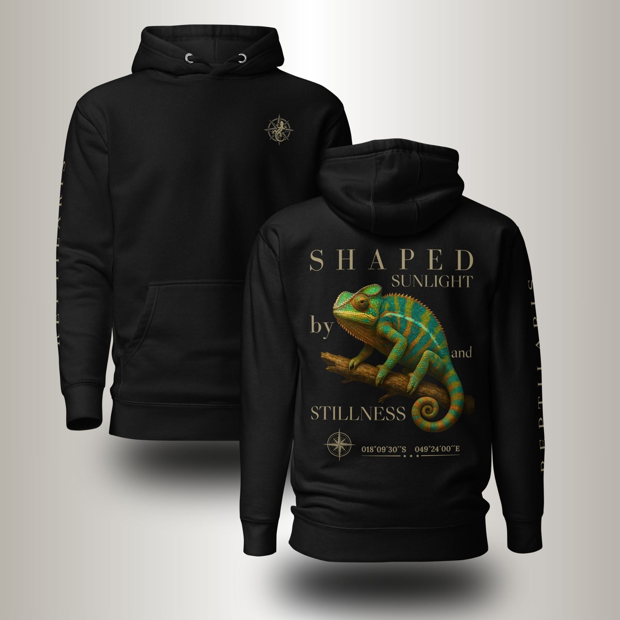 Hoodie Pantherchamäleon Grün (Furcifer pardalis)