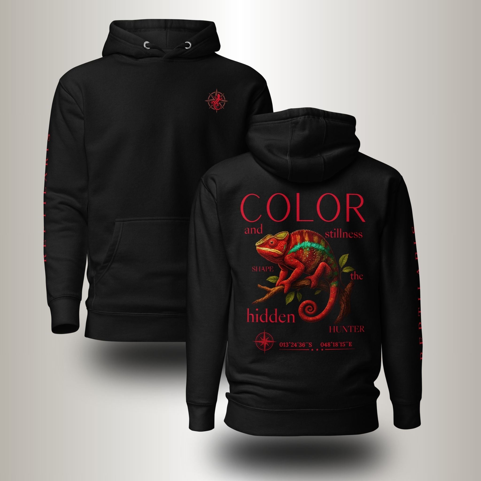 Hoodie Pantherchamäleon Rot (Furcifer pardalis)