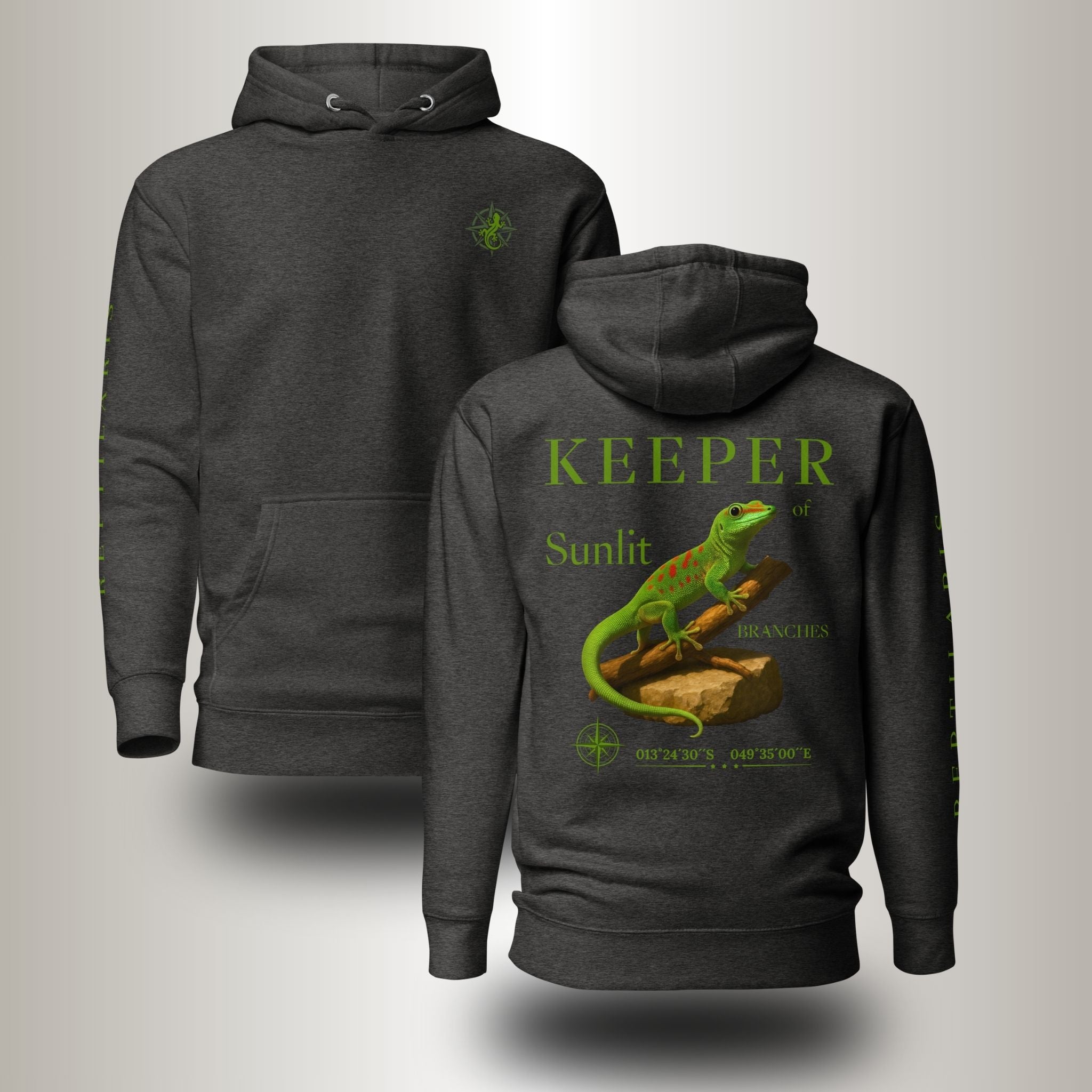 Hoodie Hoodie Madagassischer Taggecko Grün (Phelsuma madagascariensis)
