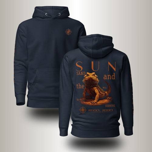 Hoodie Bartagame dunkel (Pogona vitticeps)