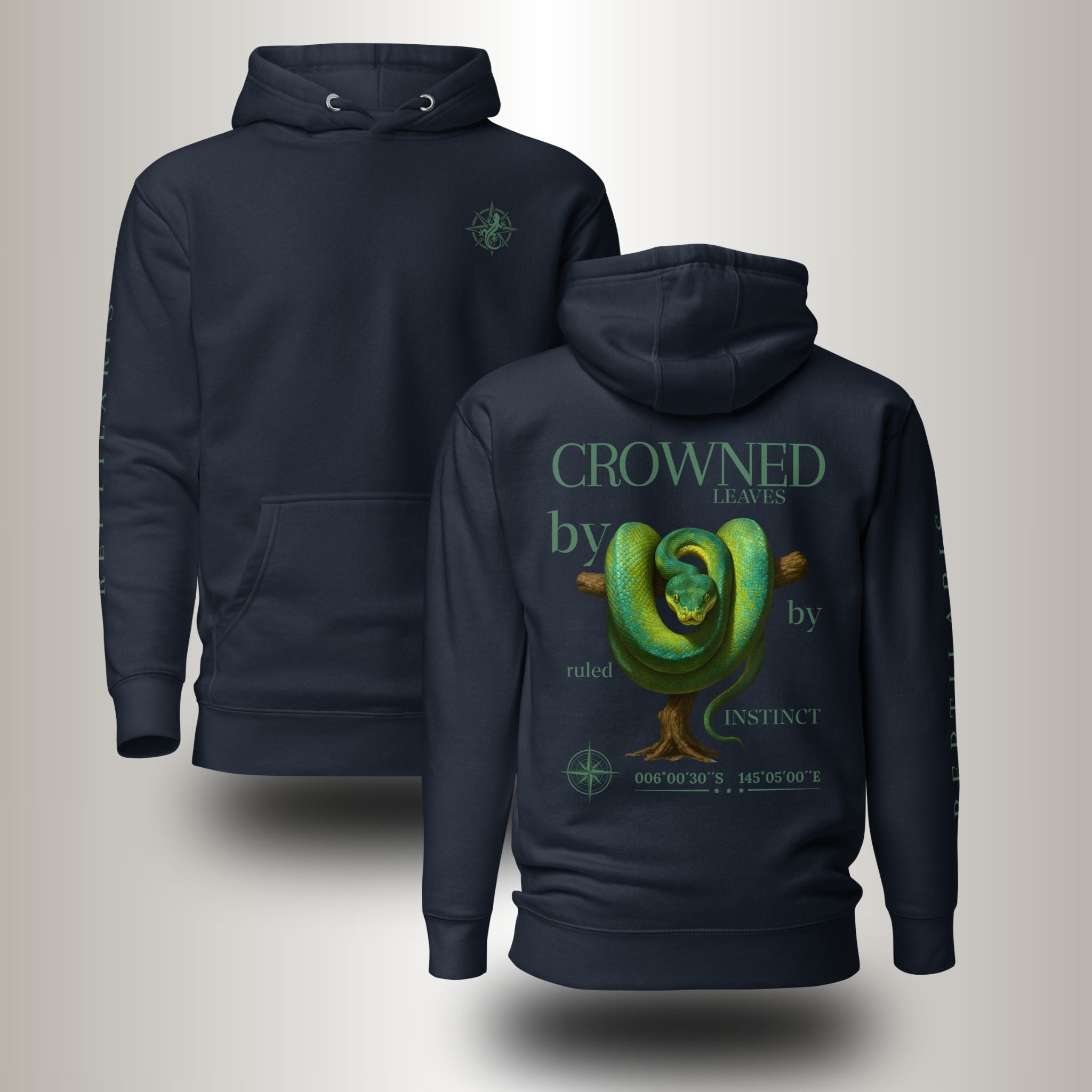 Hoodie Baumpython Grün (Morelia viridis)