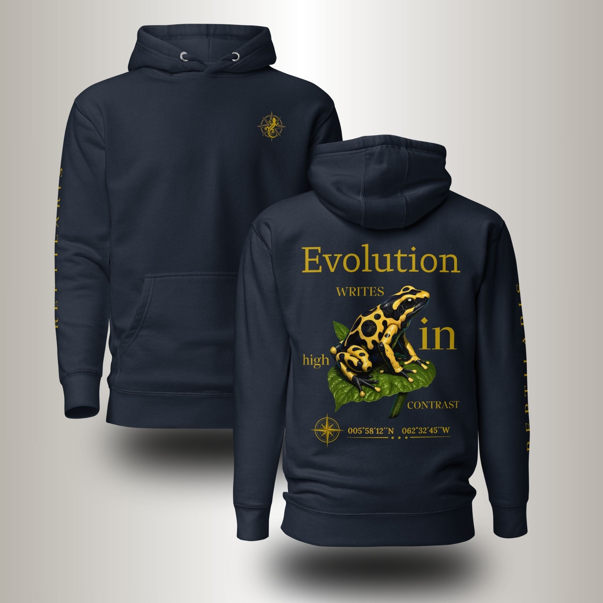 Hoodie Pfeilgiftfrosch (Dendrobates leucomelas)