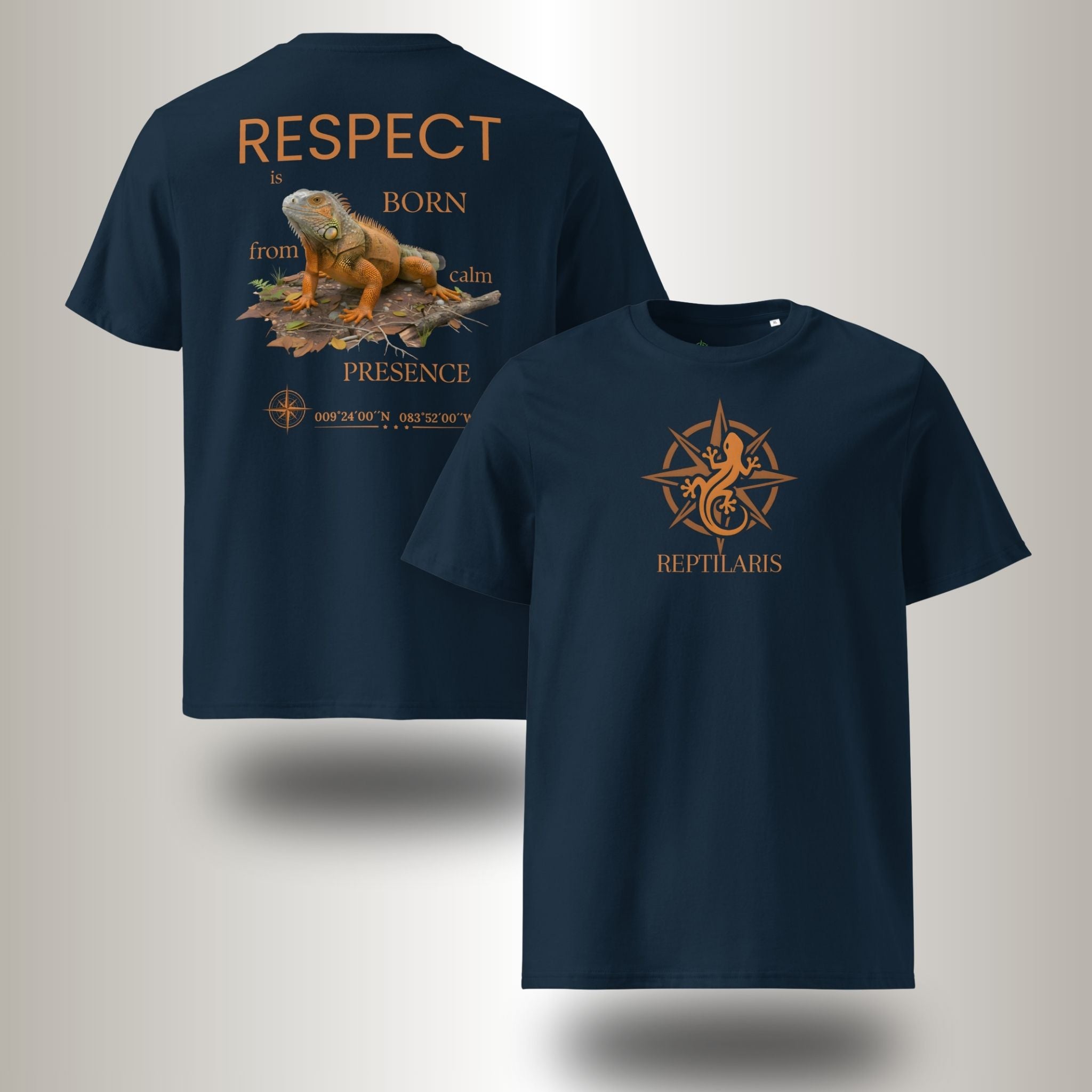 T-Shirt Orangener Leguan (Iguana iguana)
