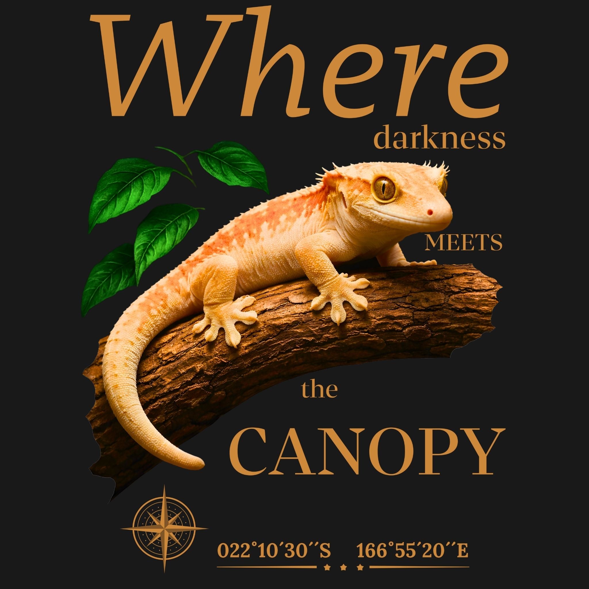 Gecko à couronne à capuche lumineux (Correlophus ciliatus)