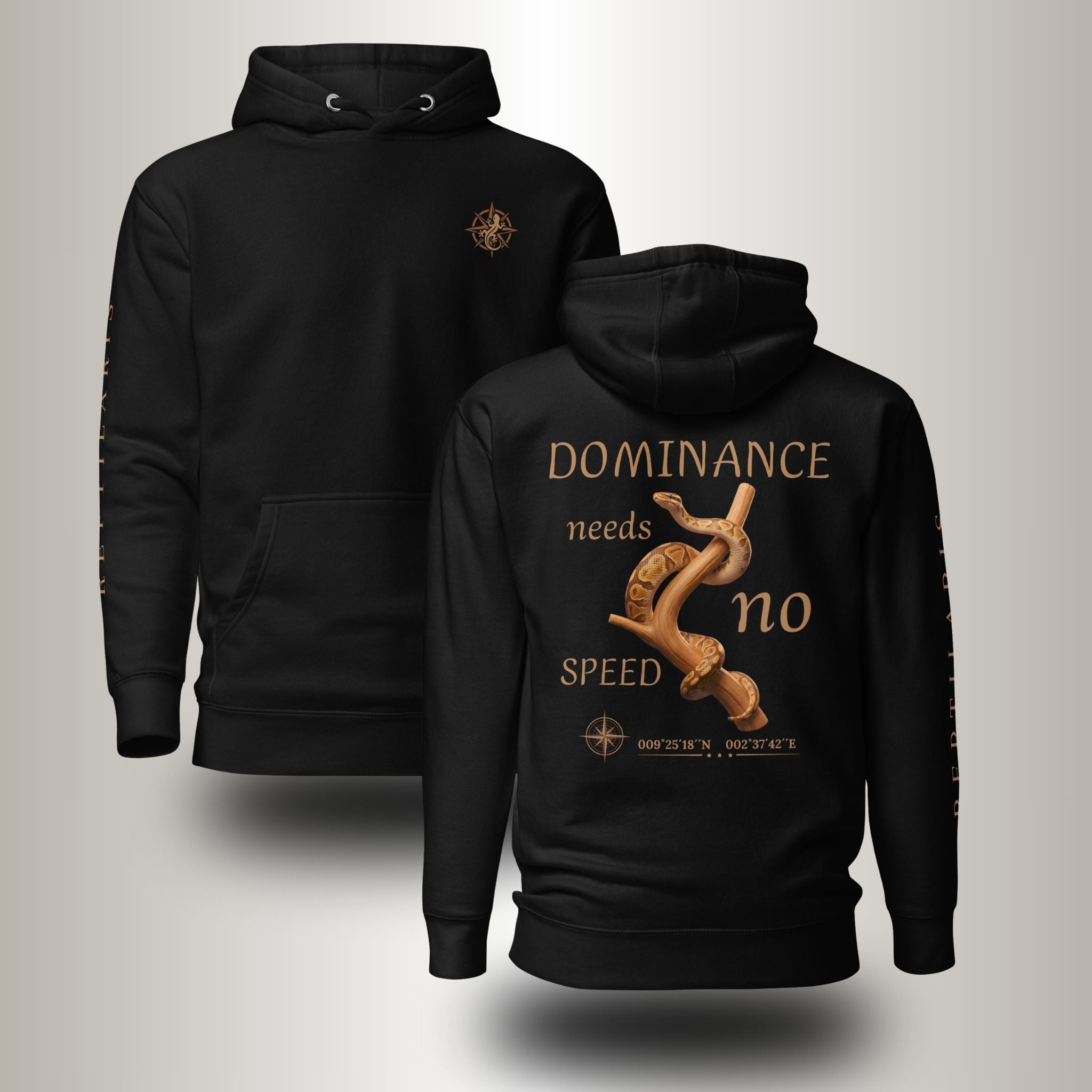 Hoodie Königsphyton braun (Python regius)