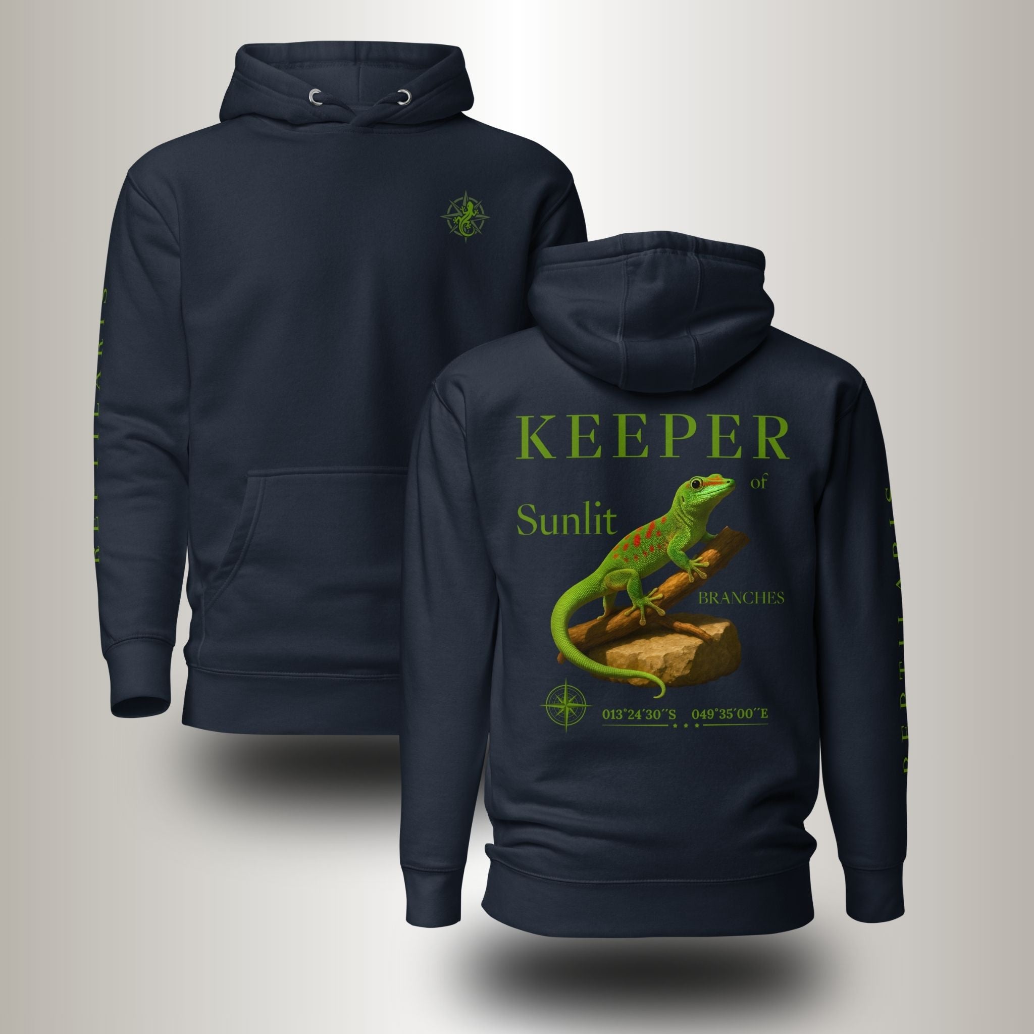 Hoodie Hoodie Madagassischer Taggecko Grün (Phelsuma madagascariensis)