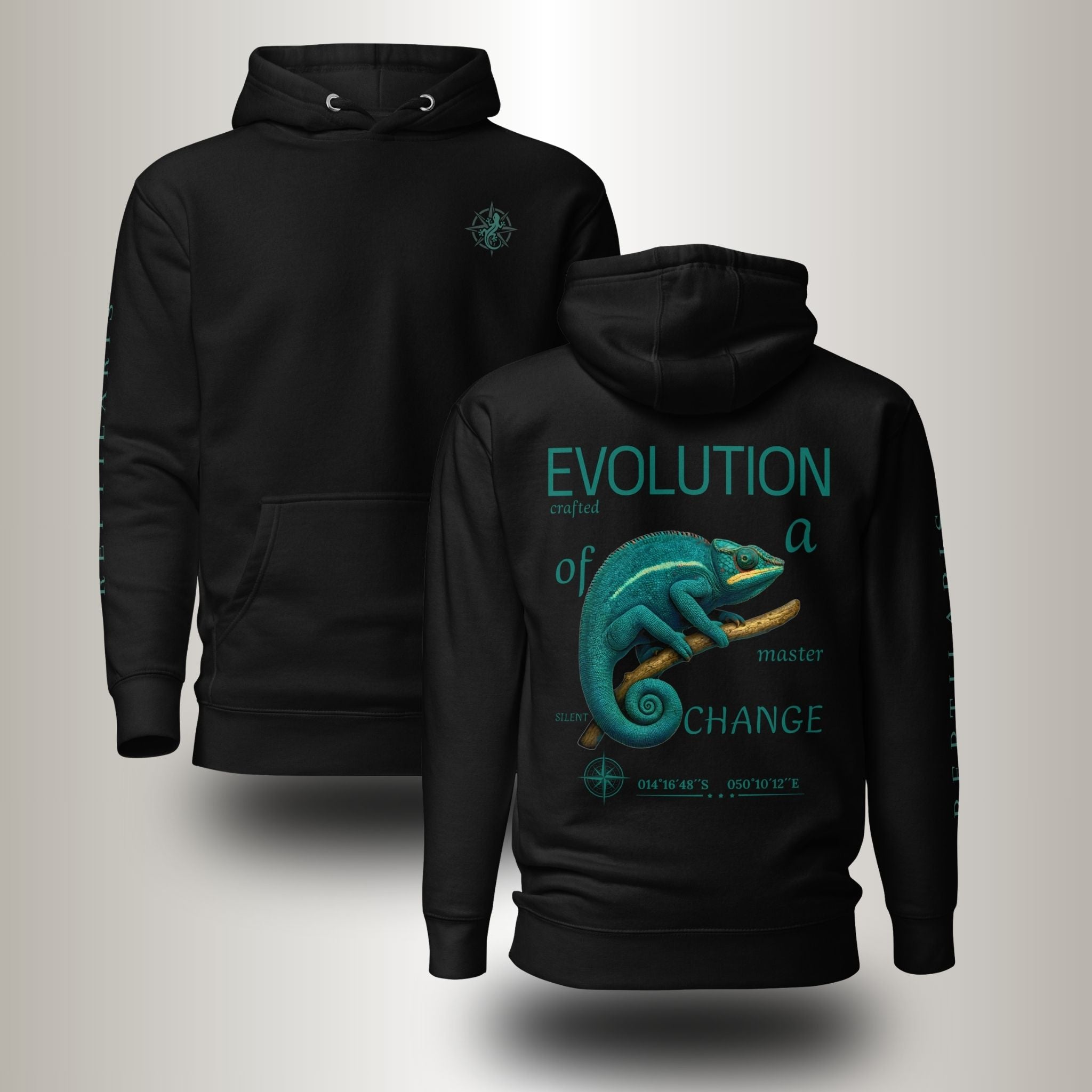 Hoodie Pantherchamäleon Blau (Furcifer pardalis)