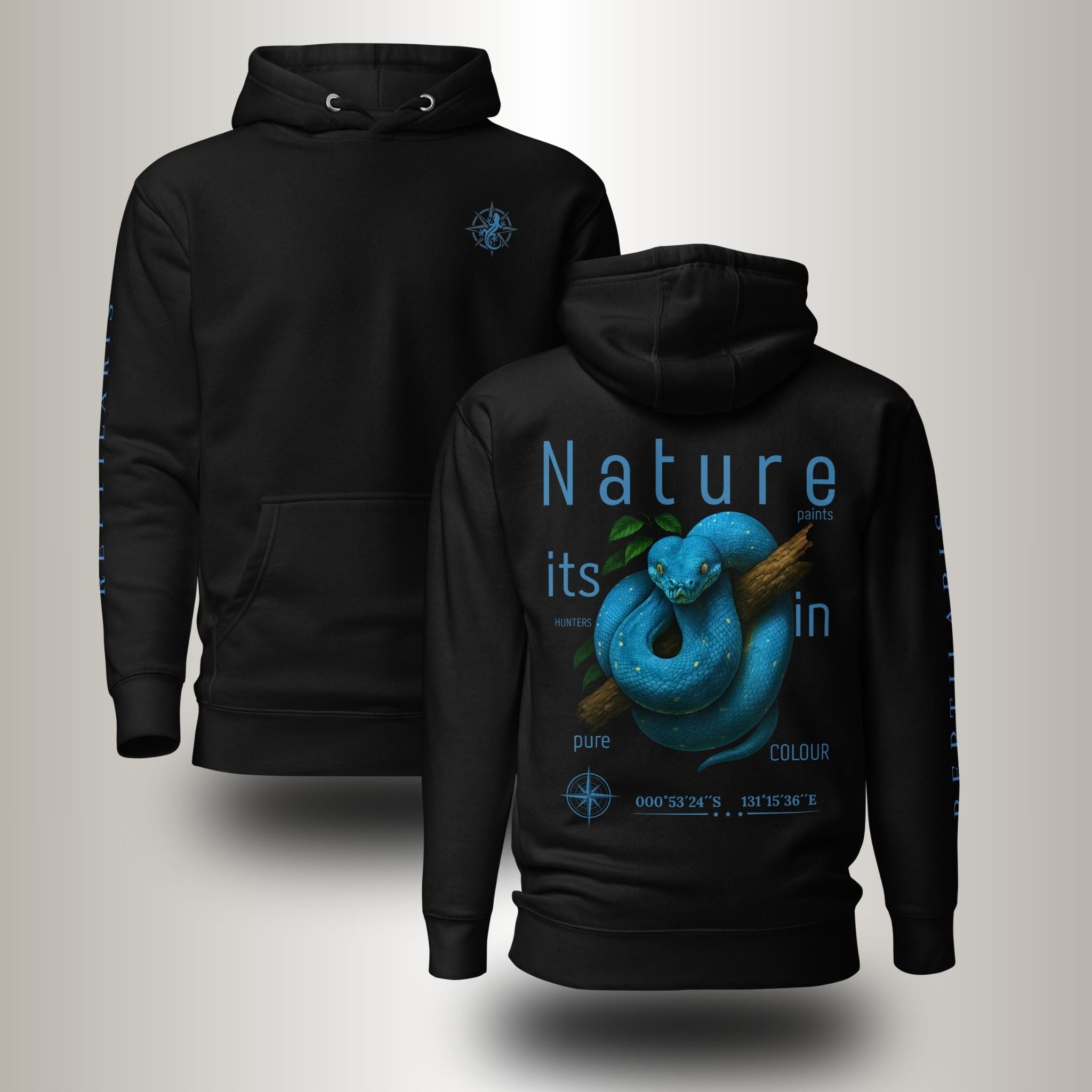 Hoodie Baumpython Blau (Morelia viridis)