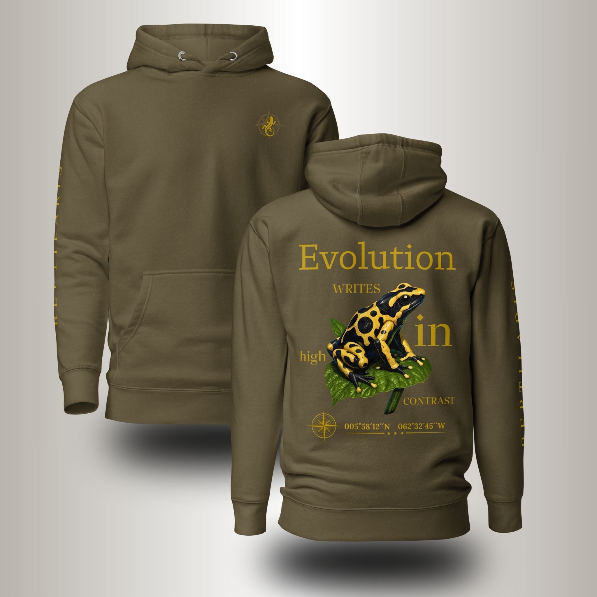 Hoodie Pfeilgiftfrosch (Dendrobates leucomelas)