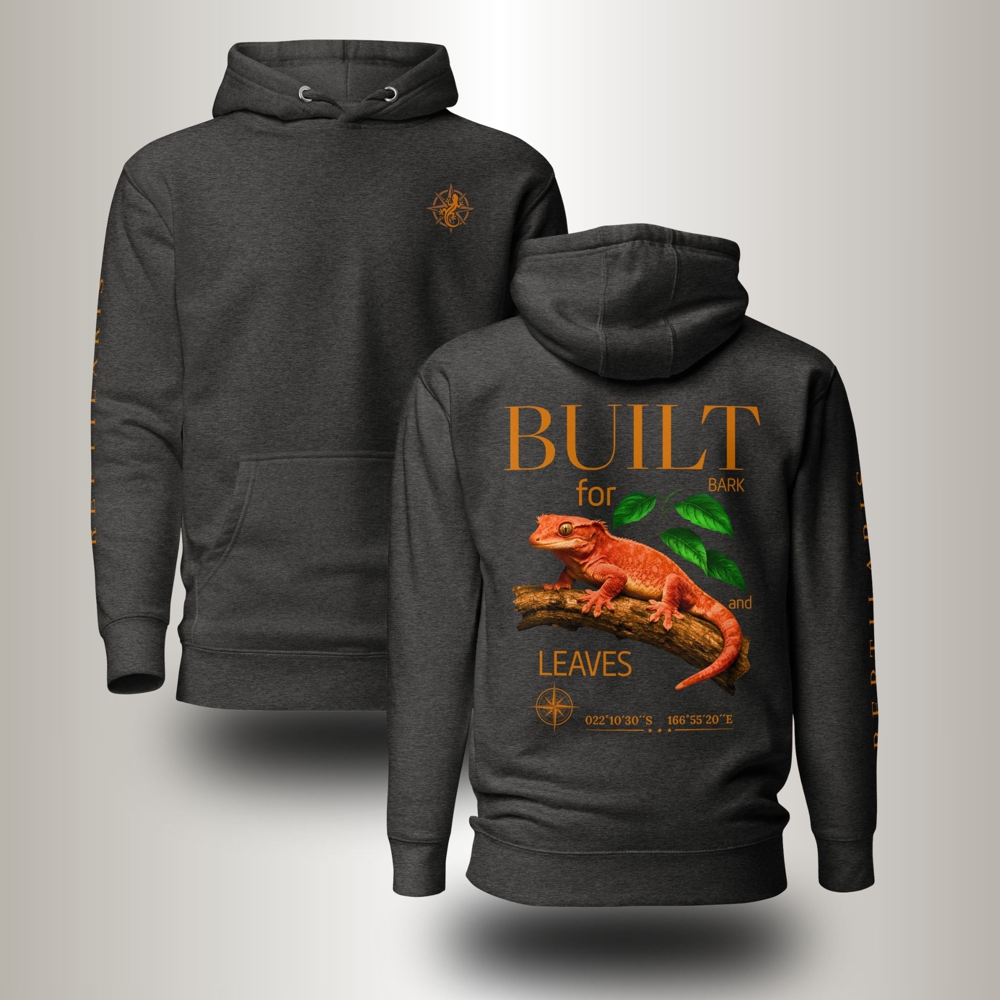 Hoodie Kronengecko orange (Correlophus ciliatus)