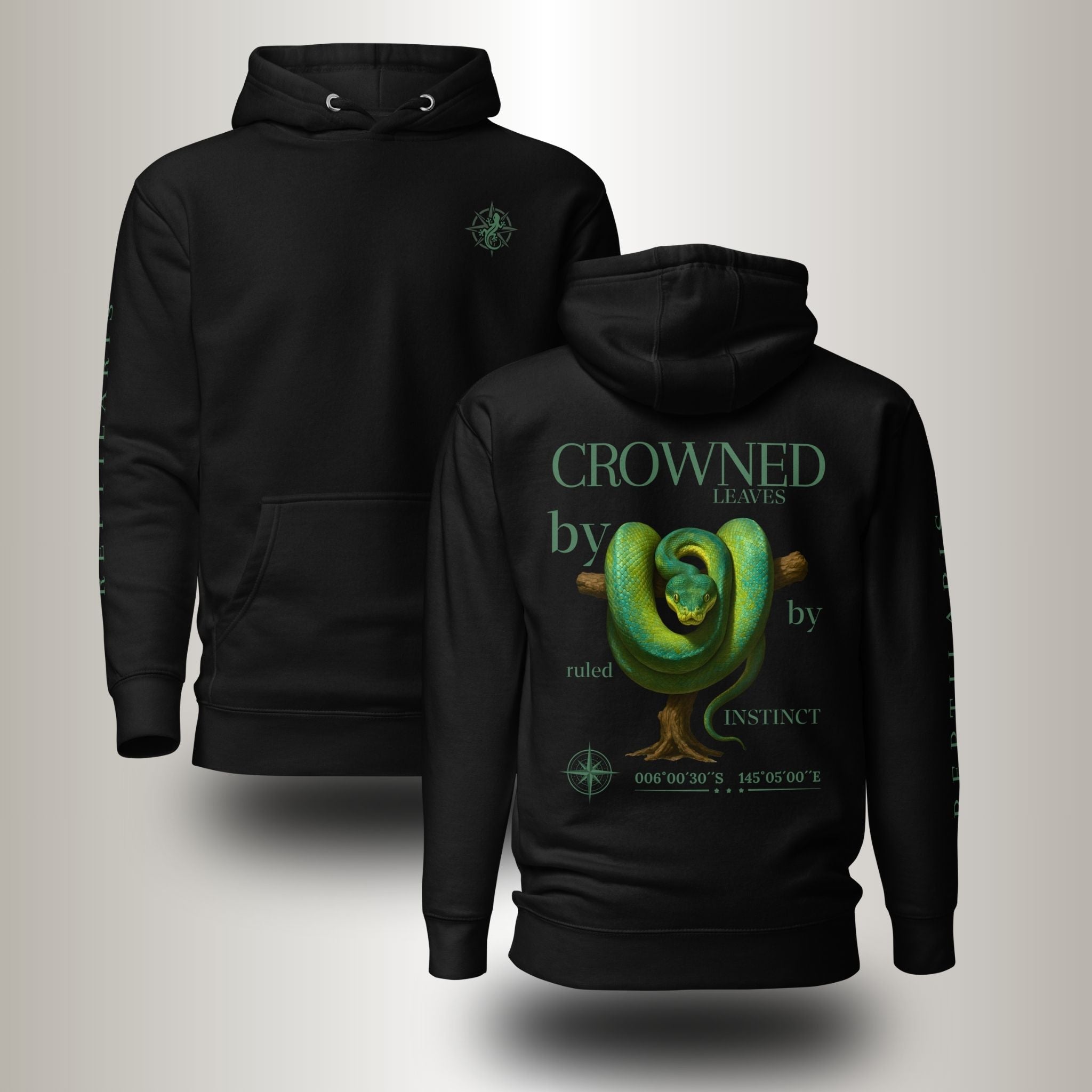 Hoodie Baumpython Grün (Morelia viridis)