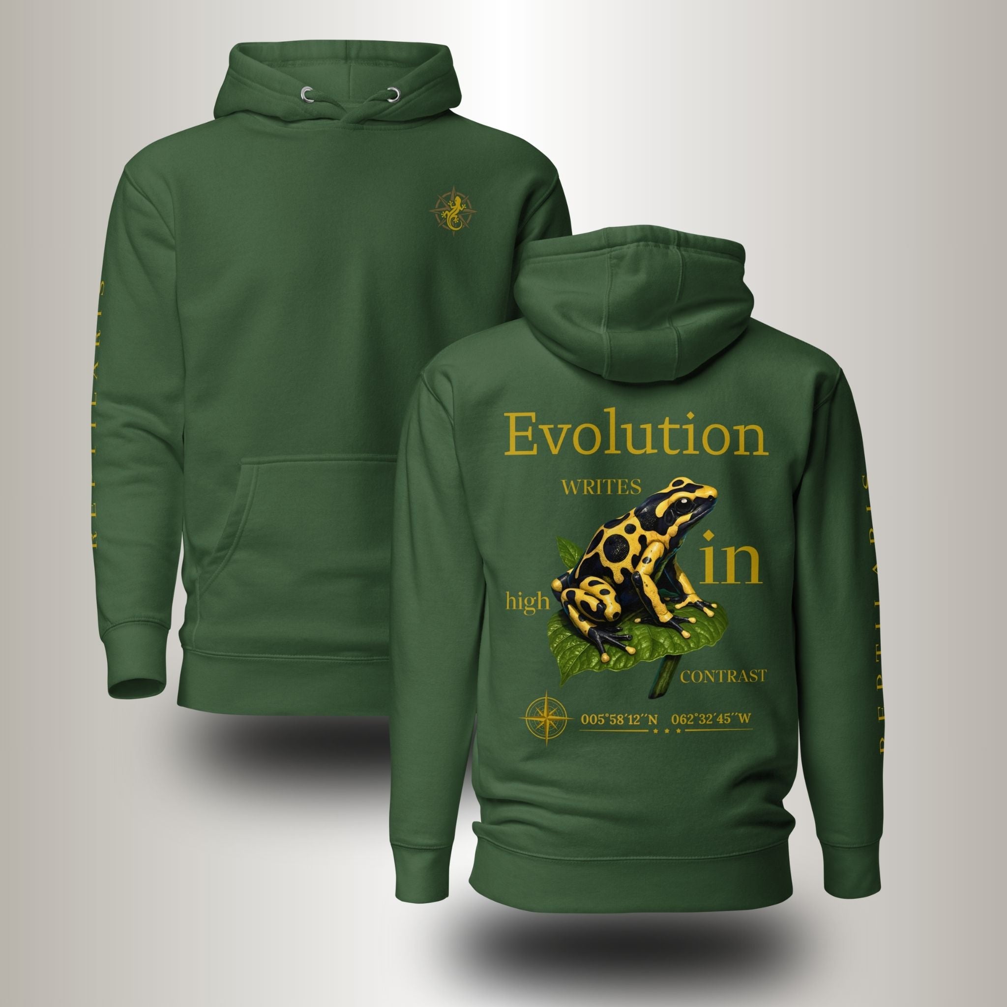 Hoodie Pfeilgiftfrosch (Dendrobates leucomelas)