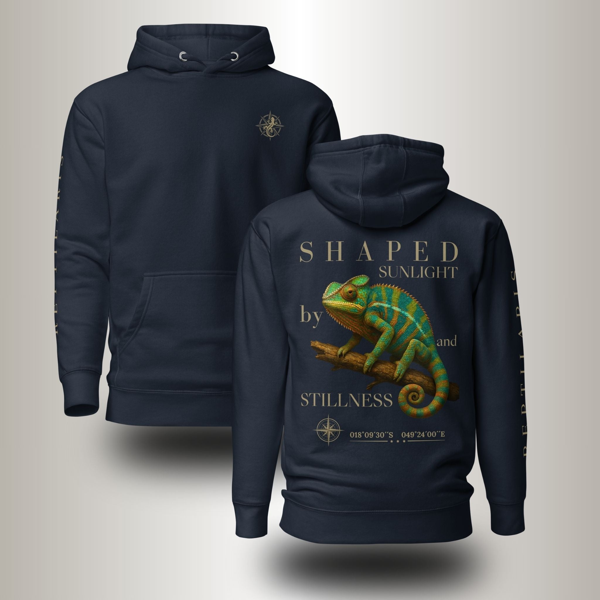 Hoodie Pantherchamäleon Grün (Furcifer pardalis)