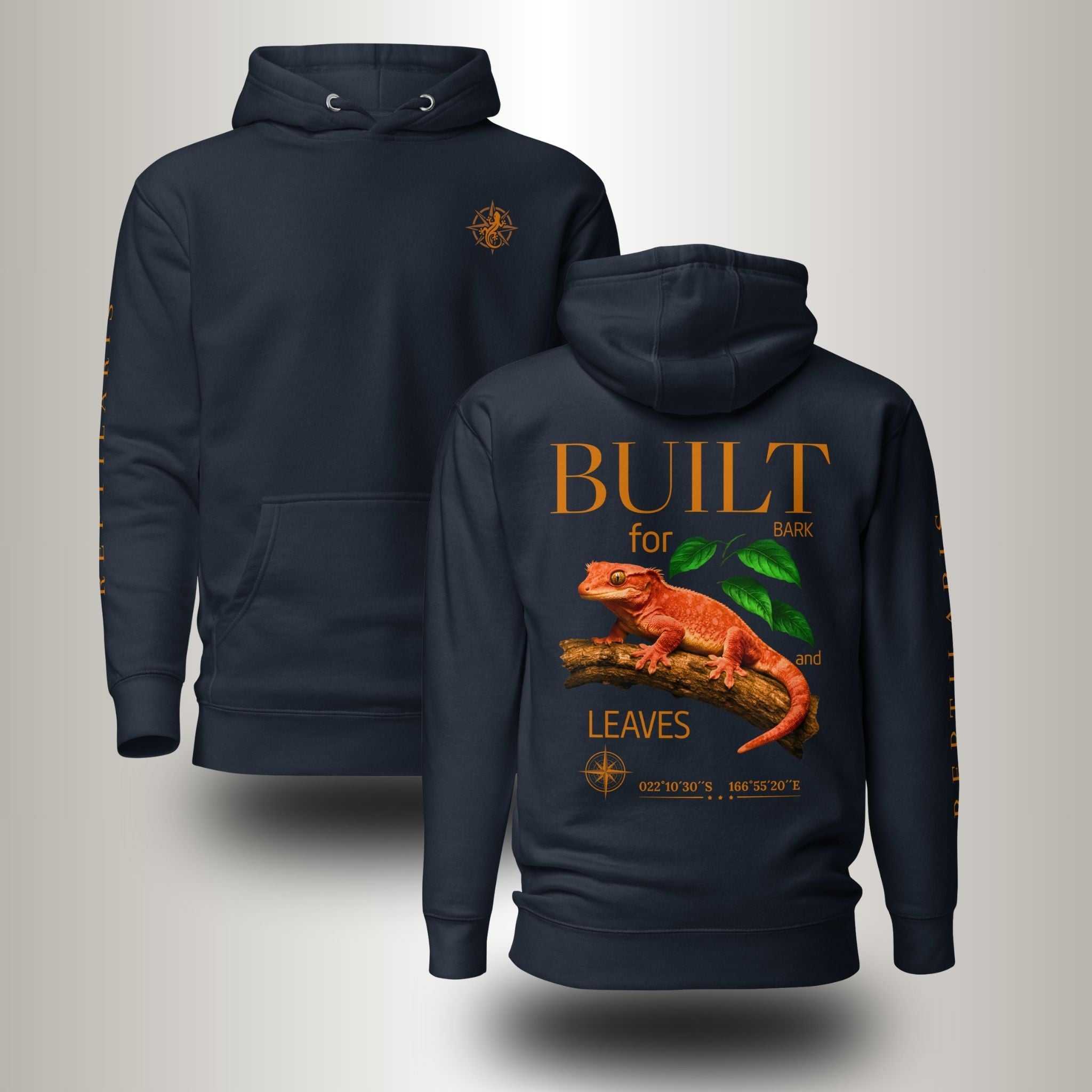 Hoodie Kronengecko orange (Correlophus ciliatus)